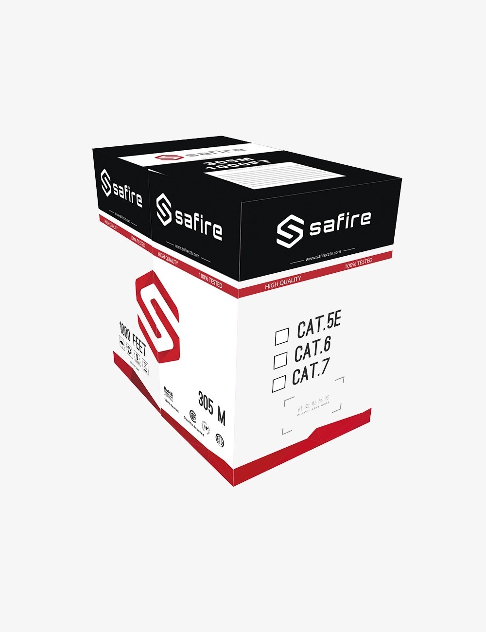 Bobina de cable UTP SAFIRE UTP6E-300
